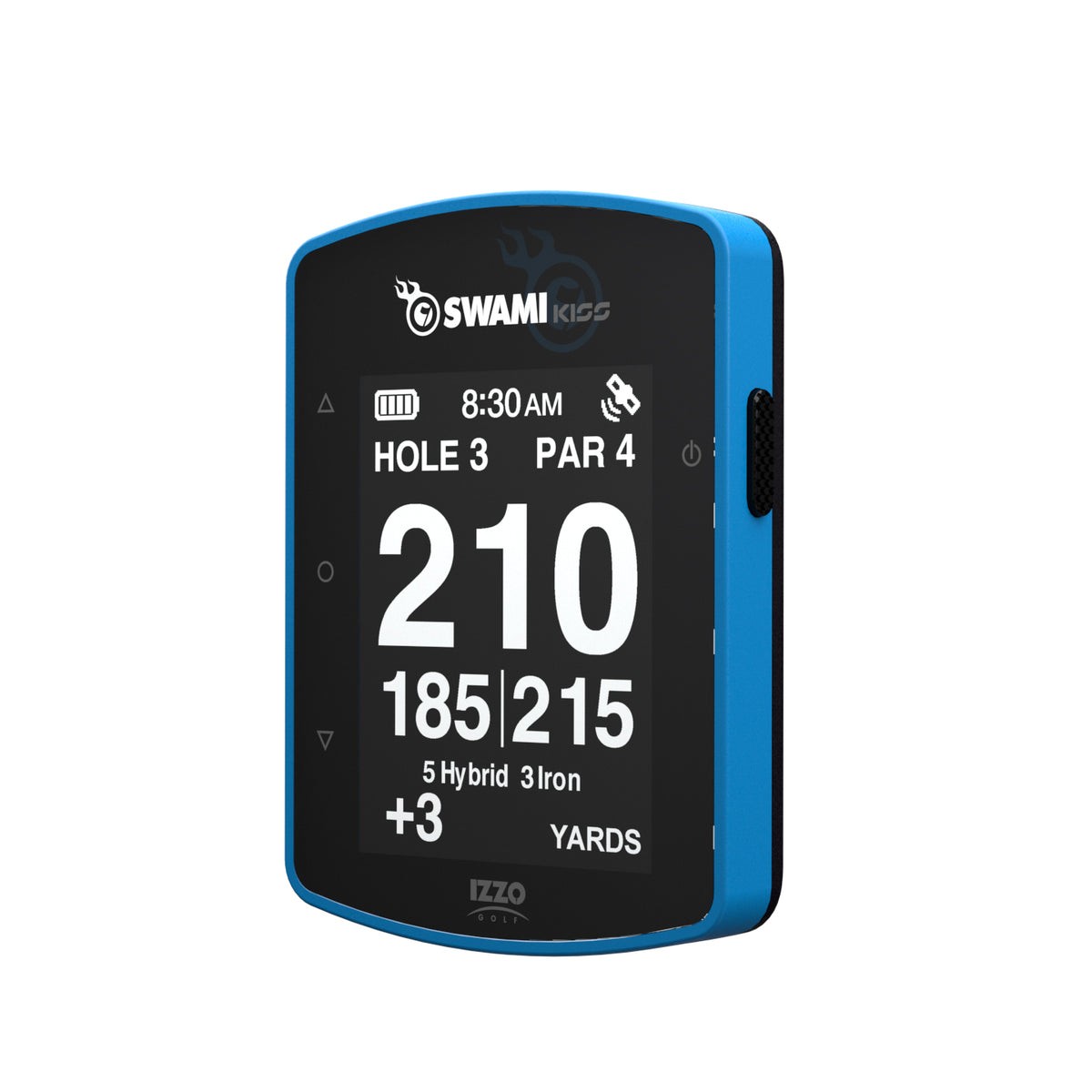 IZZO Golf Swami KISS 2.0 Handheld Golf USB Rechargeable GPS Rangefinder, Blue