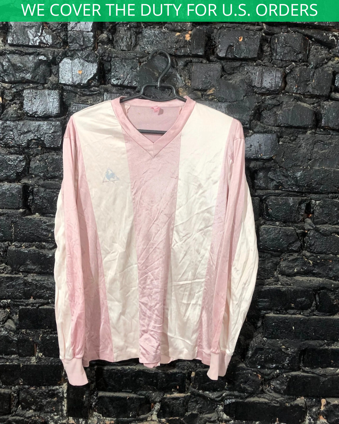 Le Coq Sportif Vintage Jersey Long Sleeve Football Shirt 70s 80s #11 Mens