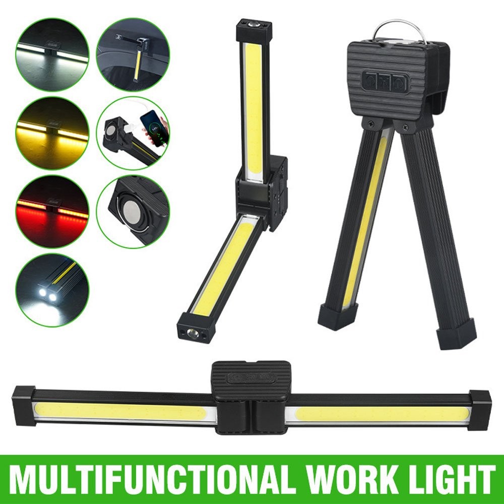 Gym Lamp for Posing,7th Gear Dimming,Portable Magnet LED Flashlight with Hook JQ