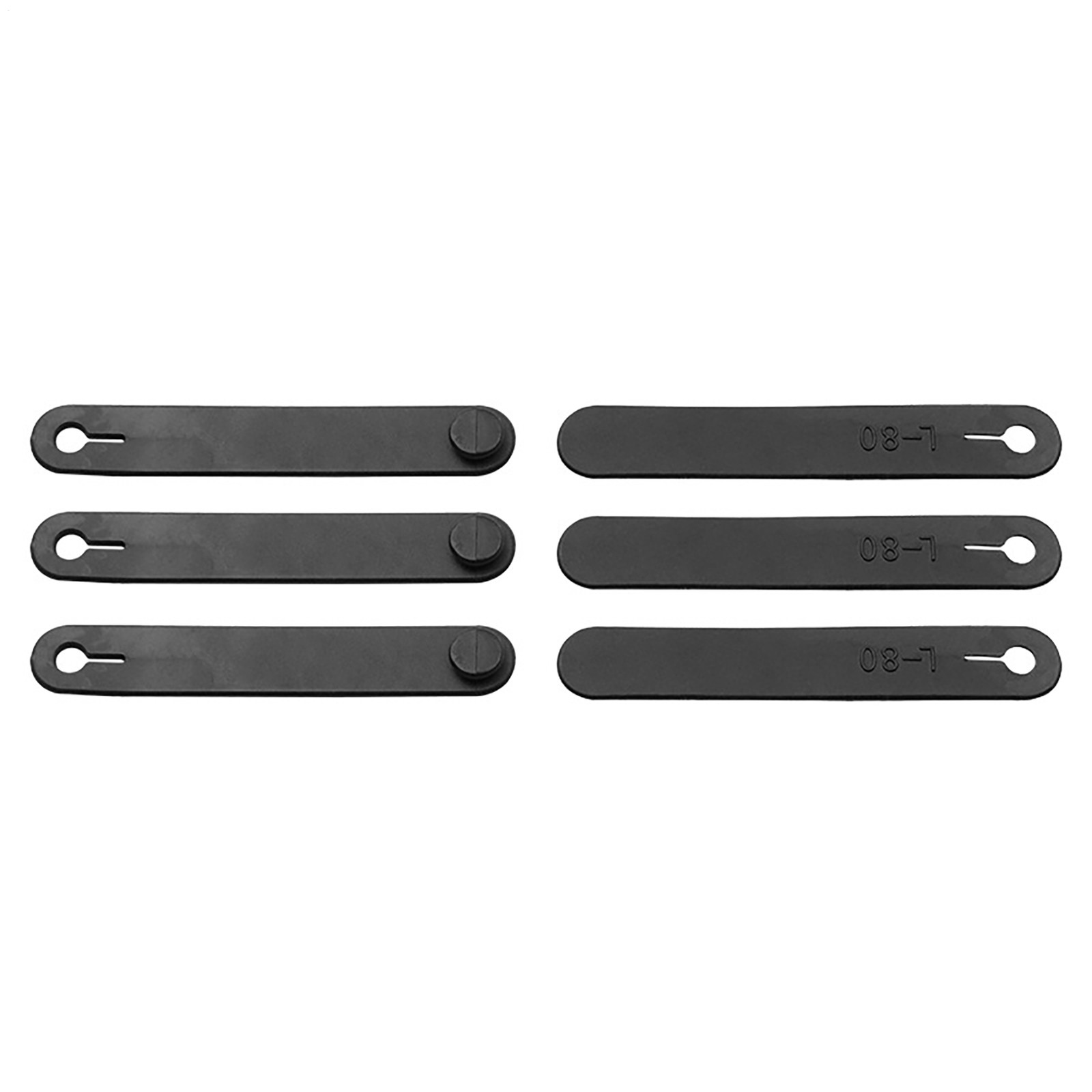 6pcs Motorcycle Rubber Bands Frame Securing Cable Ties Wiring Harness Black