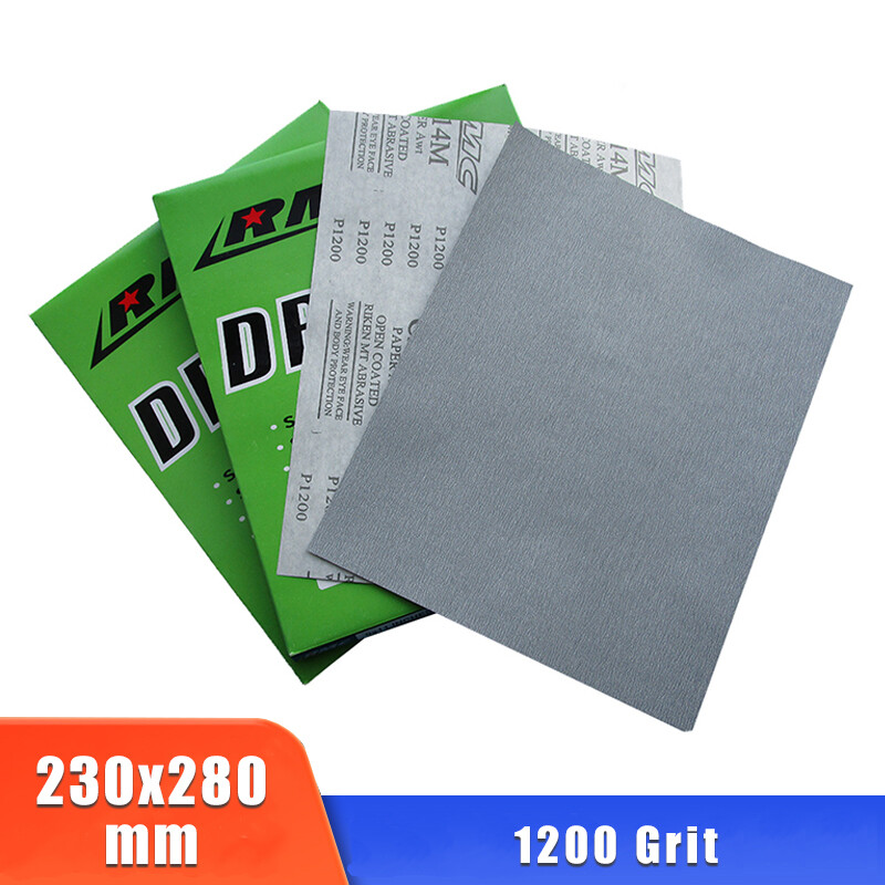 230x280mm Dry Sandpaper Abrasive Paper Wood Sanding Polishing Sheets 1200 Grit