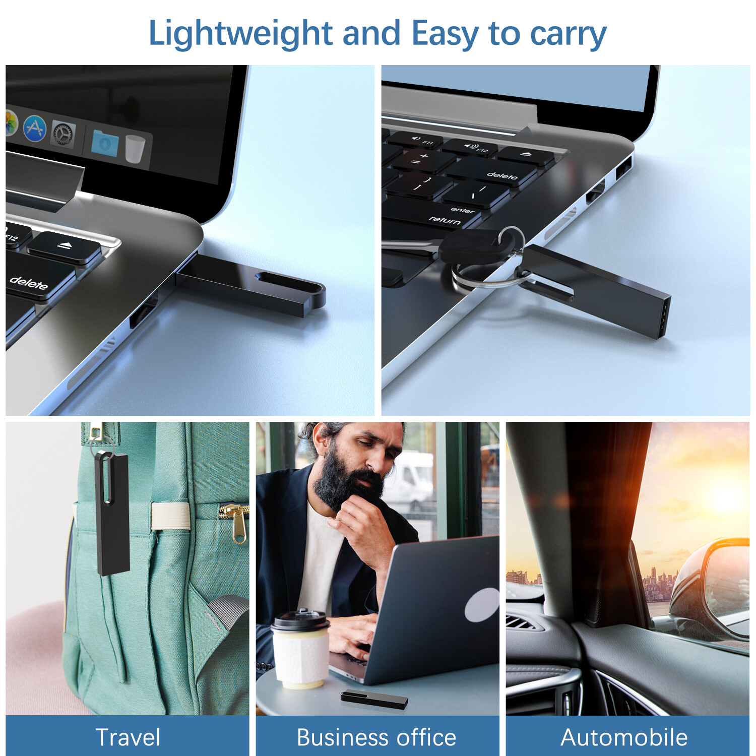 High-Speed 64GB Metal Mini USB 3.0 Memory Stick