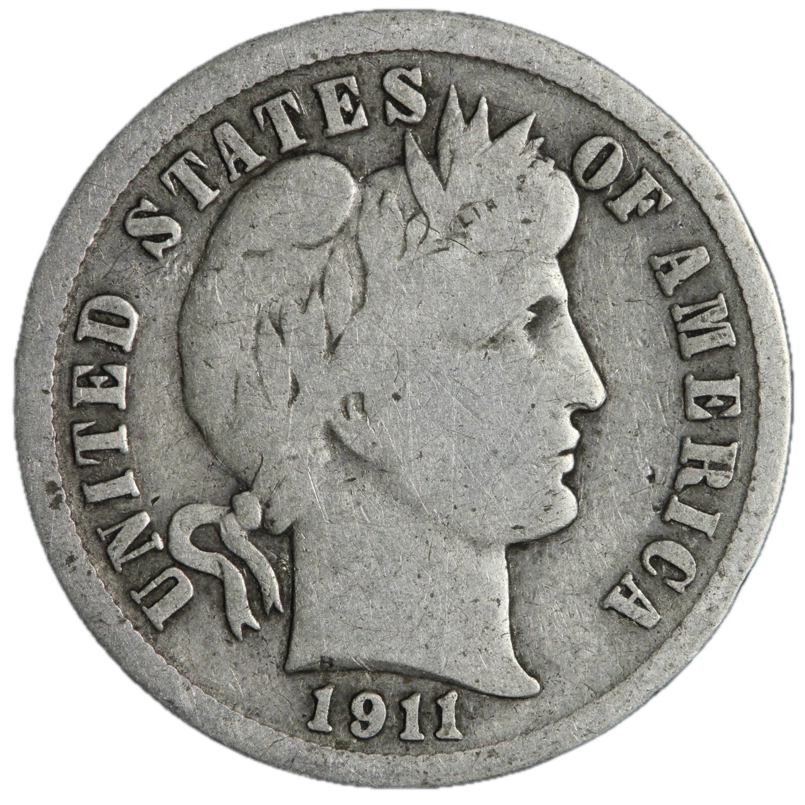 1911 Barber Dime Nice Circulated VG/FINE! Complete Your Album!