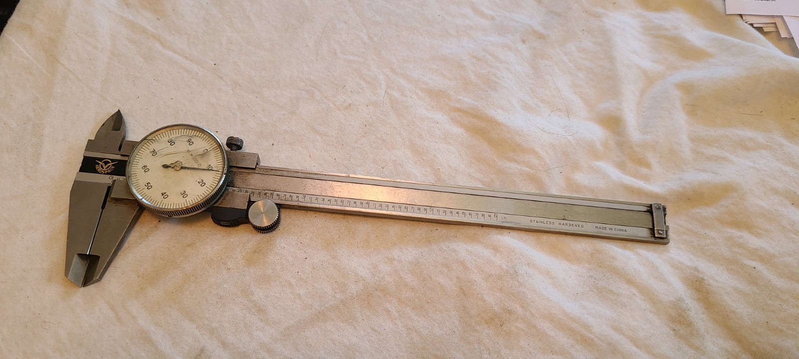 Vintage Aerospace UI 1000 6" Dial Caliper China Made