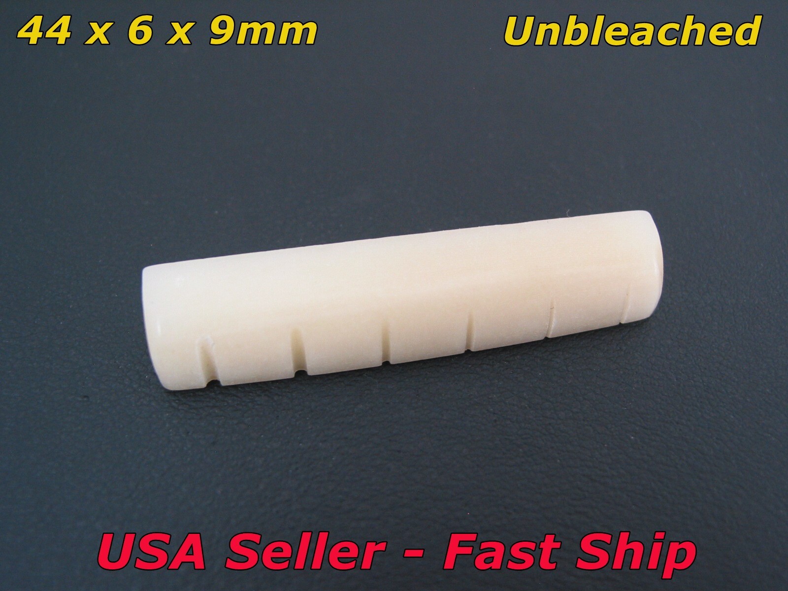 Unbleached Bone Nut 44mm For Gibson Martin Taylor Acoustic Guitar Slotted