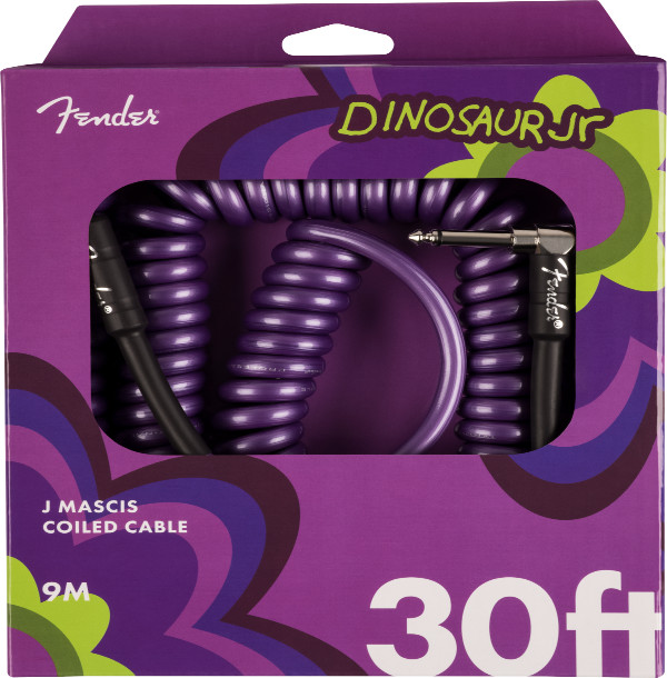 Genuine Fender J MASCIS of Dinosaur Jr 30' Coiled Instrument/Guitar Cable