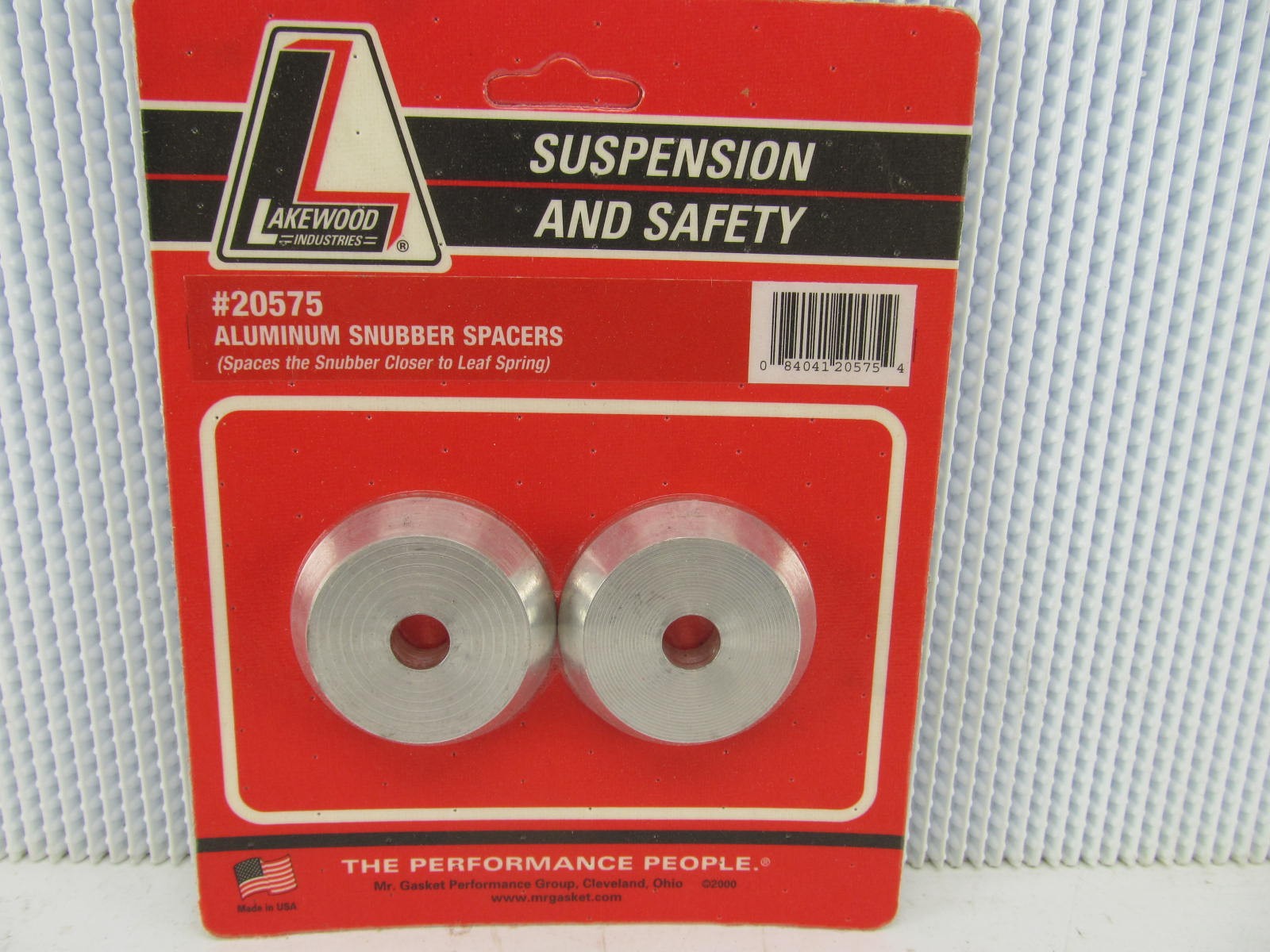 Lakewood 20575 Traction Bar Snubber Aluminum Spacers (pair)