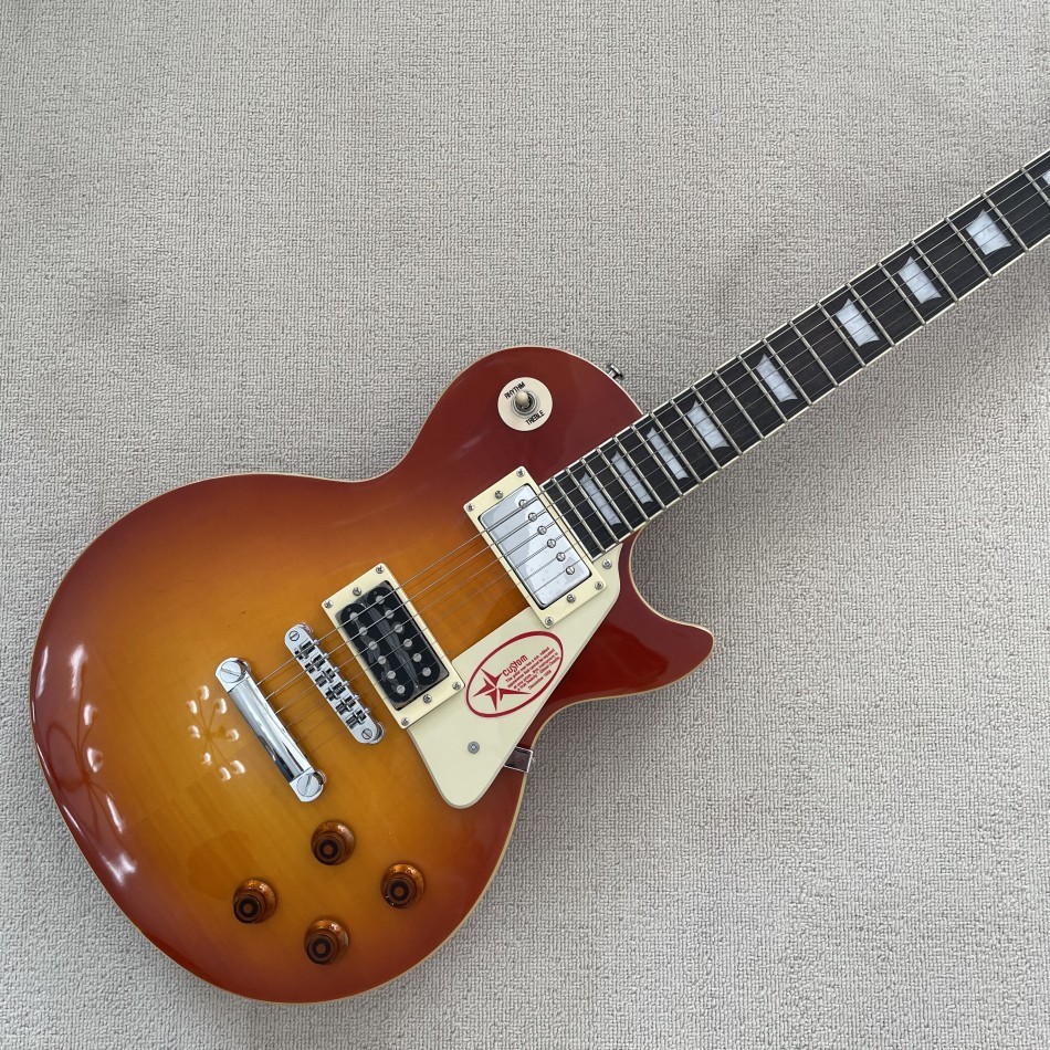 Standard Electric Guitar, 6-String, Solid Mahogany Body, 22 Frets, HH Pickups
