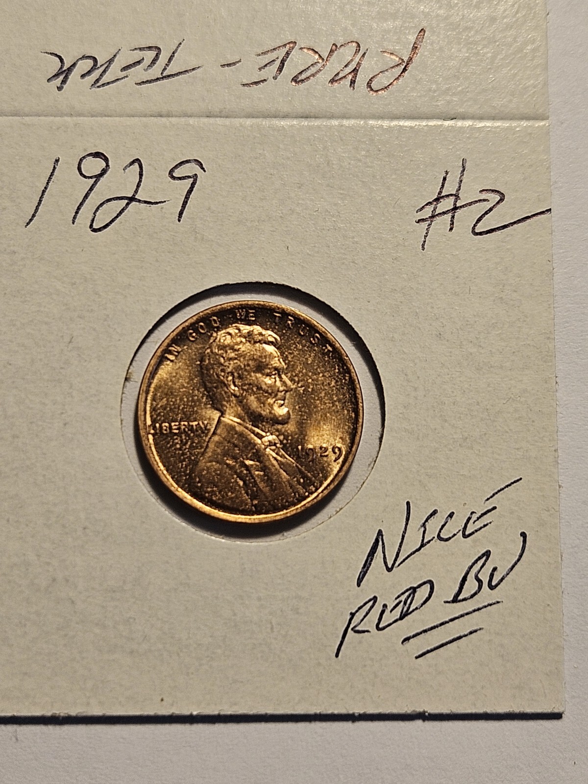 wheat penny 1929 GREAT RED BU 1929-P LOT #2  NICE RED UNC