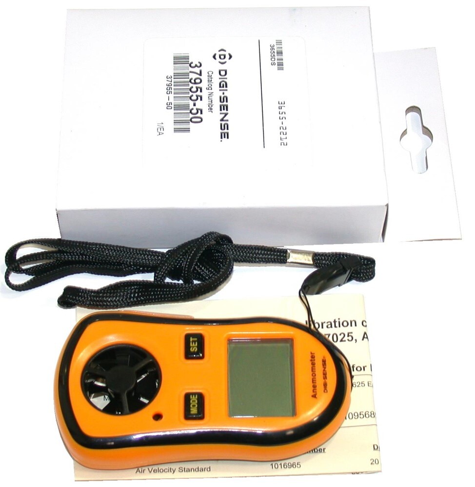 Digi-Sense 37955-50 Micro-Anemometer/Thermometer 0 to 5,880 ft/m -4 to 176°F NIB