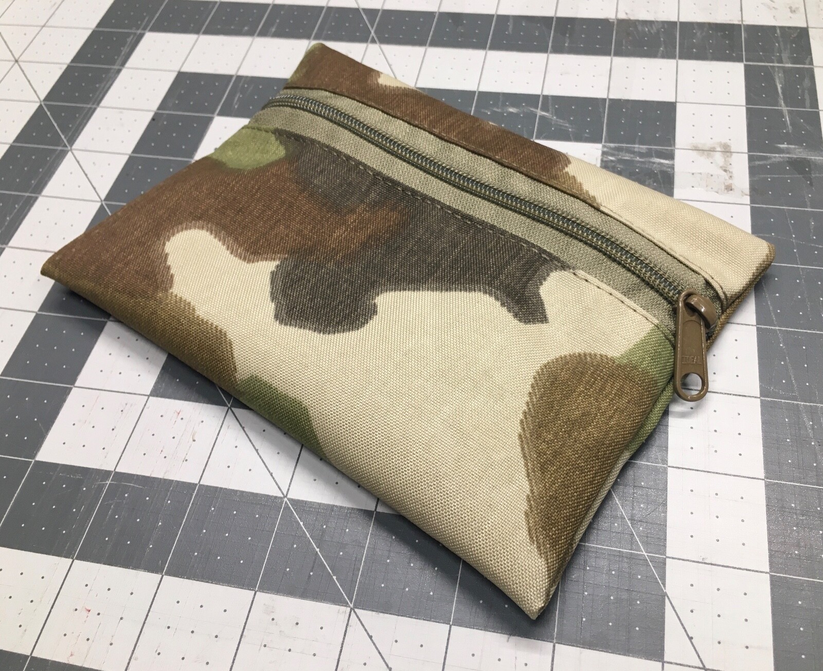 LIVESOUTSIDE Nemesis Woodlands Wolf Camo Zipper Bag Small USA Made Airborne EDC
