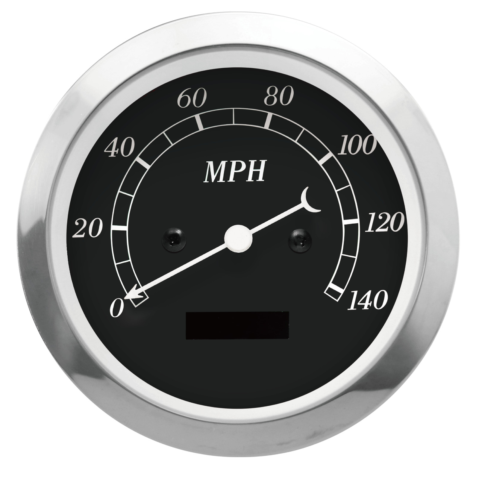 MOTOR METER RACING Classic 85mm 3-3/8" Electrical Speedometer Odometer 140 MPH
