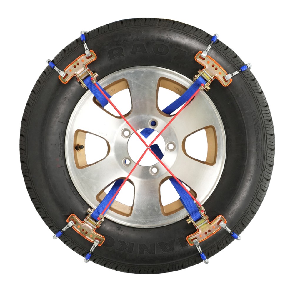 Anti-Skid 225-275MM Snow Chains,8 Pack Tire Chains For Car SUV Pickup Truck