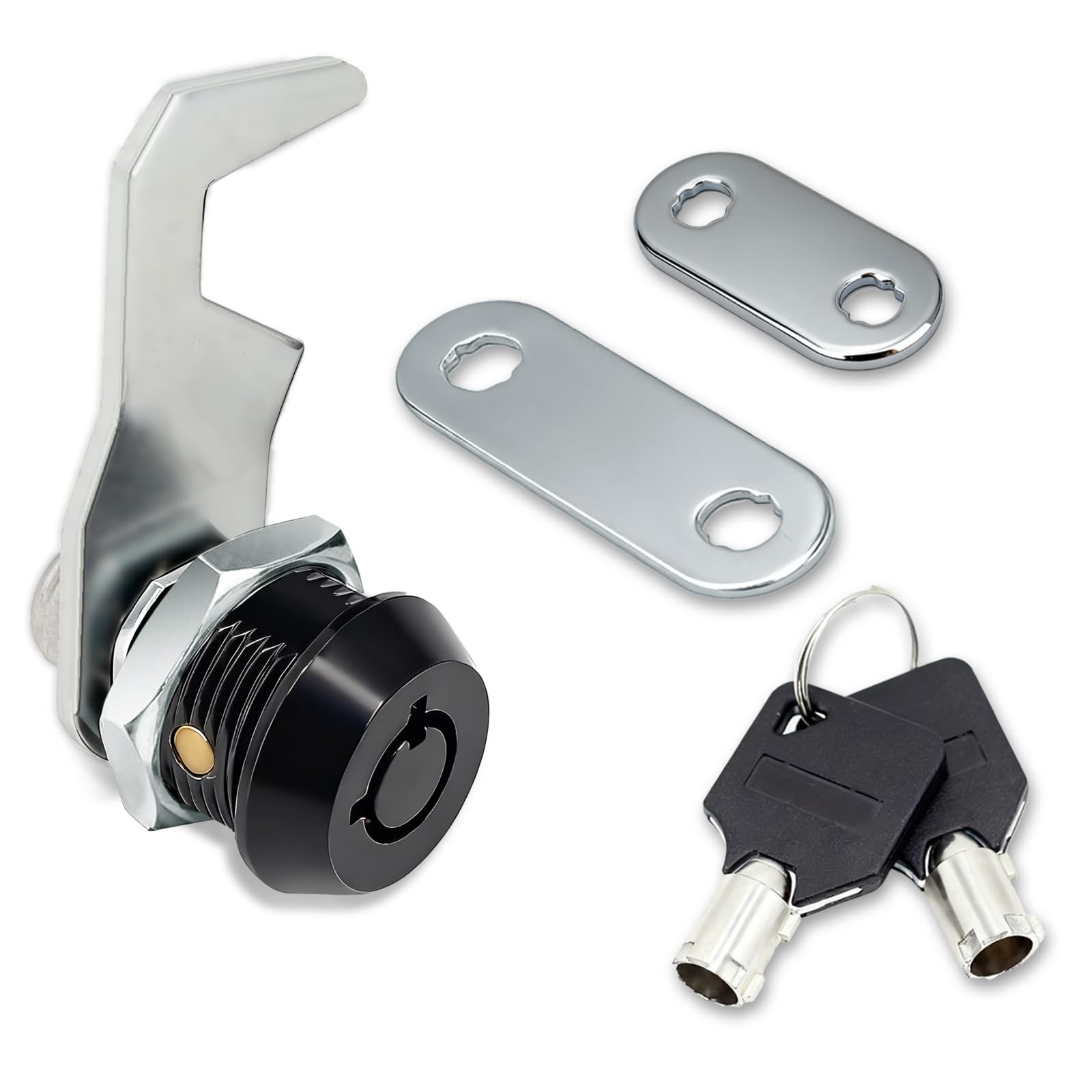 Harbor Freight Tool Cart Lock - Zinc Alloy (5/8 Inch 1 Pack-Black) - Hook Cam