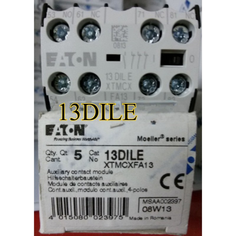 1PCS New for Eaton Moeller 13DILE XTMCXFA13 Auxiliary Contact ,1NO+3NC