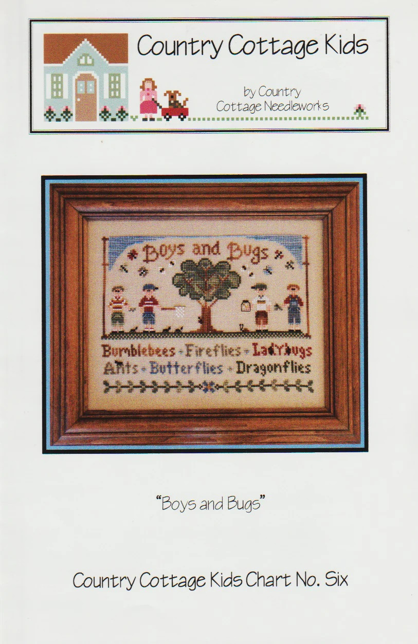Boys and Bugs by Country Cottage cross stitch pattern