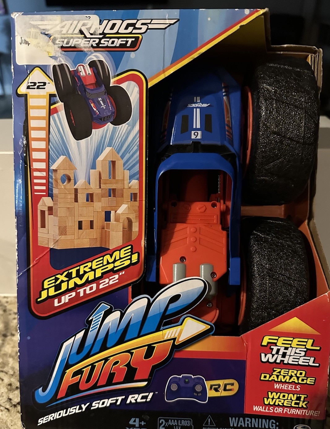 AIR HOGS SUPER SOFT WHEELS JUMP FURY MONSTER TRUCK R/C Brand New