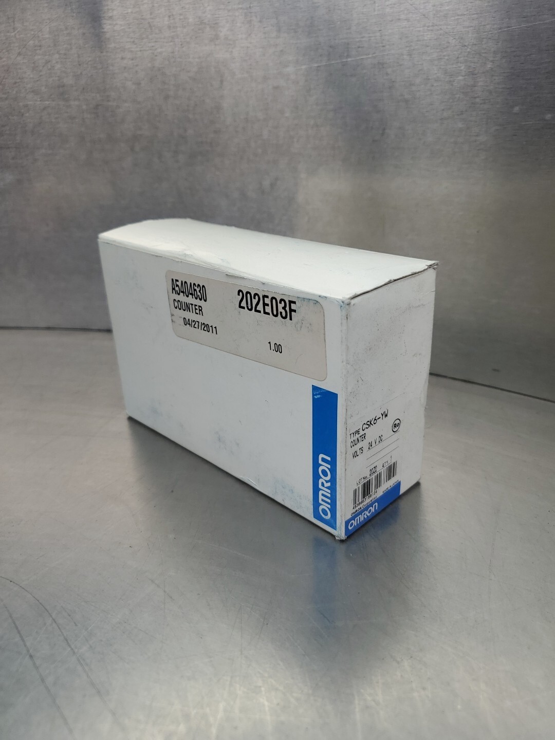 OMRON CSK6-YW COUNTER MODULE,  24VDC 6 Digit Readout.                       5D-1