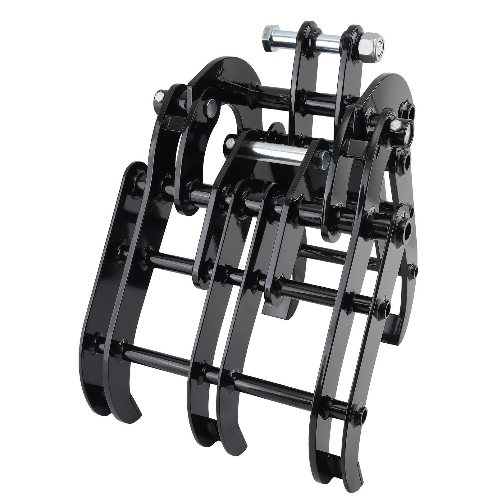 Rust Prevent Grapple for Mini Excavator 0.8-1.8T Powder Coated Black