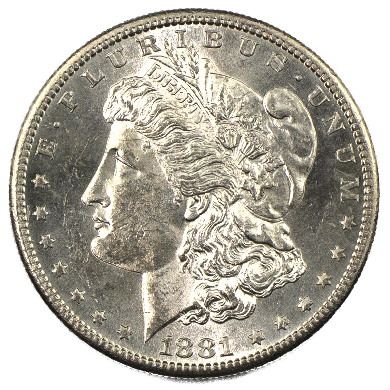 1881-S San Francisco Morgan Silver Dollar $1 Sharp BU+