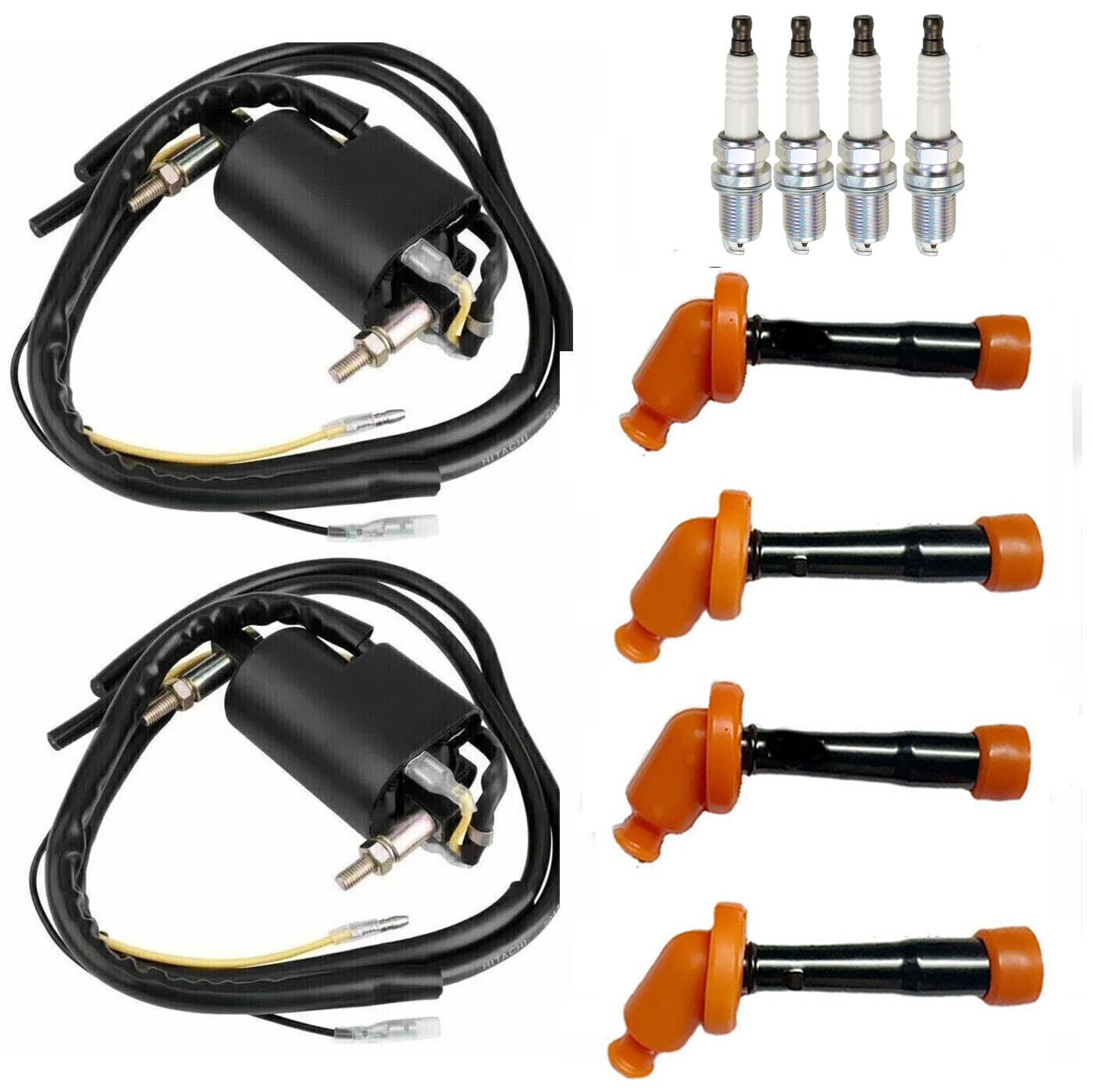 2x Ignition Coils + Spark Plug For Suzuki KATANA 600 GSX600F 600 1988-1997