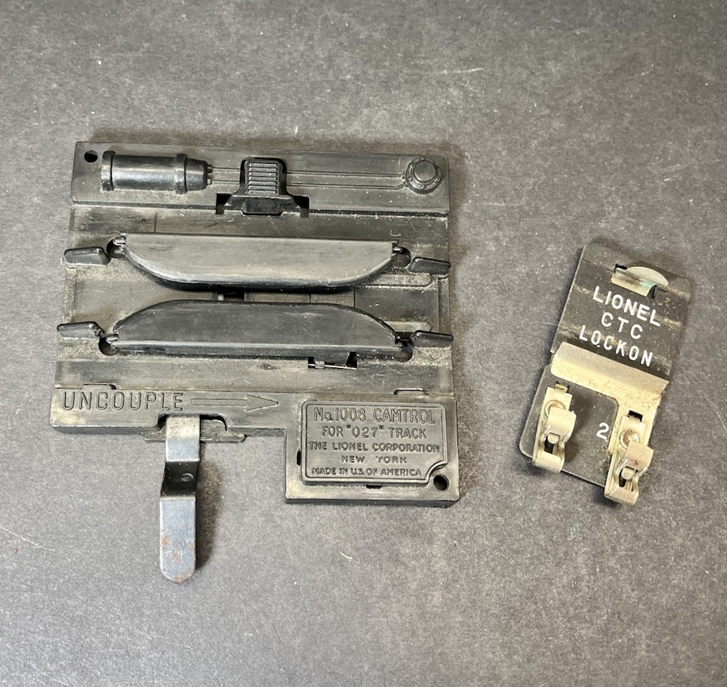Vintage Lionel O27 Gauge CTC Lockon & No 1008 Camtrol Decoupler Made in USA
