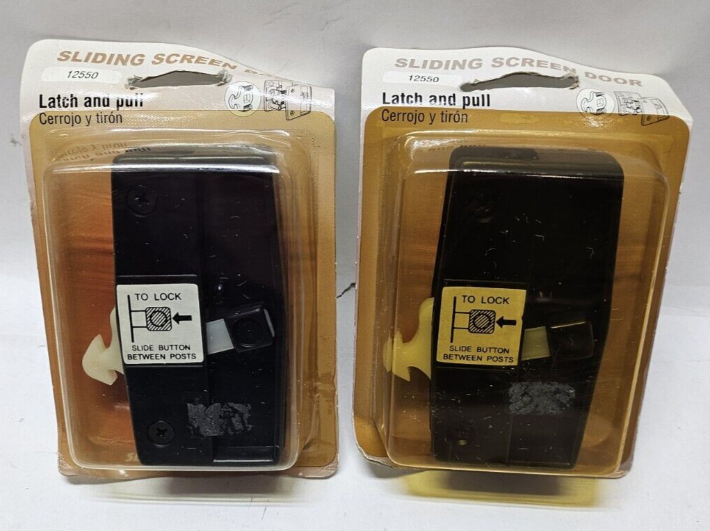 Slide-Co 12550 Latch and Pull Screen Door Hardware (Lot of 2)