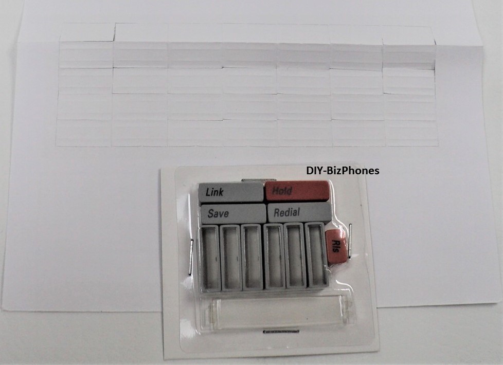 Nortel Lit Pack Button Kit for 8009 Phone Plastic Desi Paper User Guide