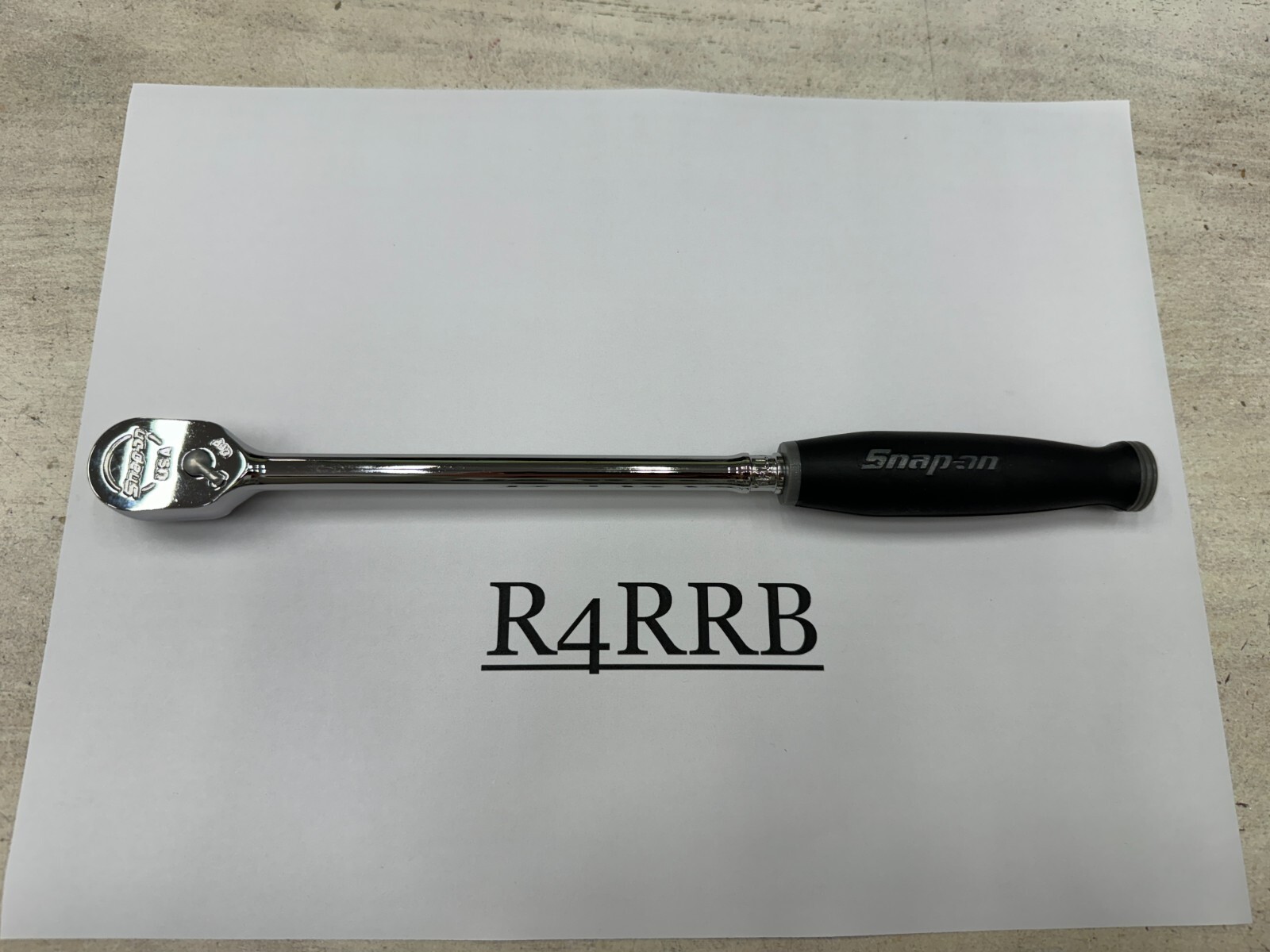 Snap-on Tools USA NEW 1/4" Drive DARK TITANIUM Soft Grip Long Ratchet THLL72DT