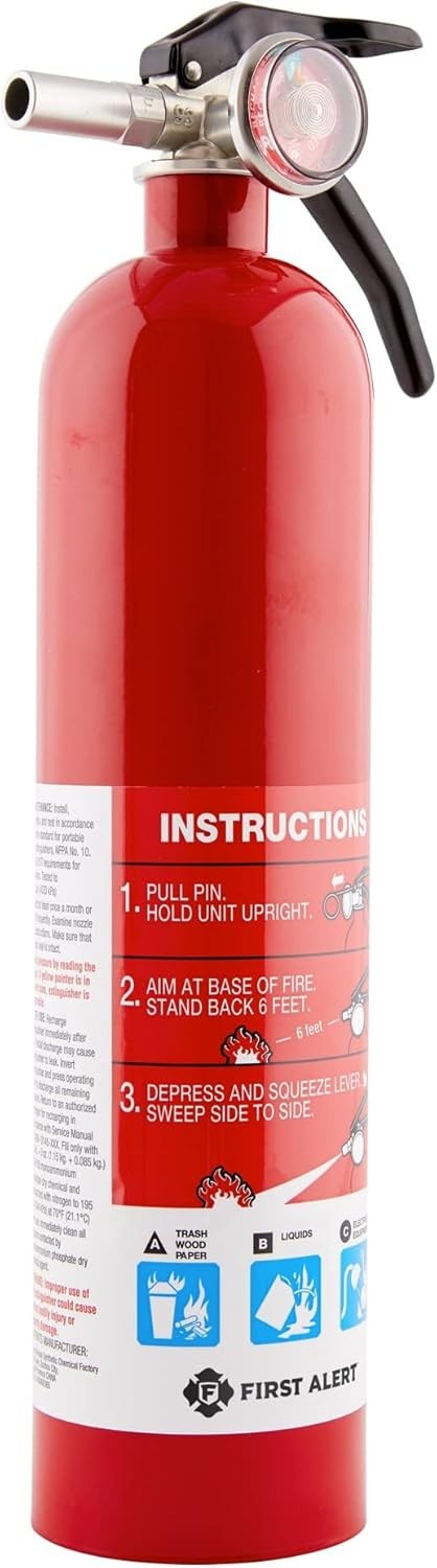 Multipurpose Fire Extinguisher Rechargeable, US Coast Guard Approved, A:10-B:C