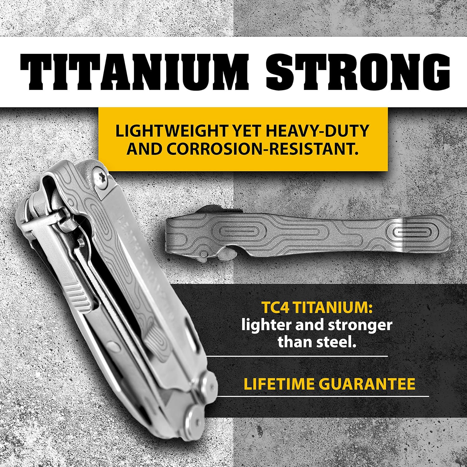 Pocket Clip Compatible with Leatherman Wave, Wave Plus+, Alpha, Surge & Charge