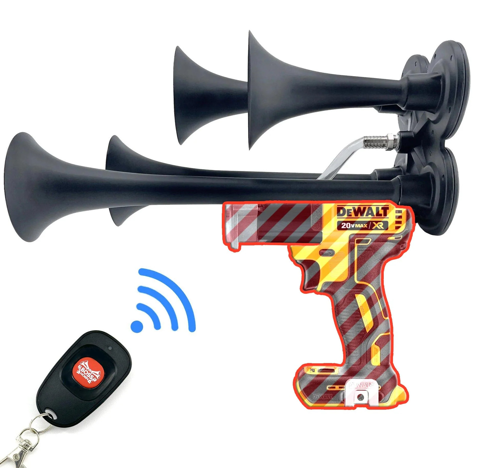 DIY Train Horn Kit for DeWalt® 20v Battery