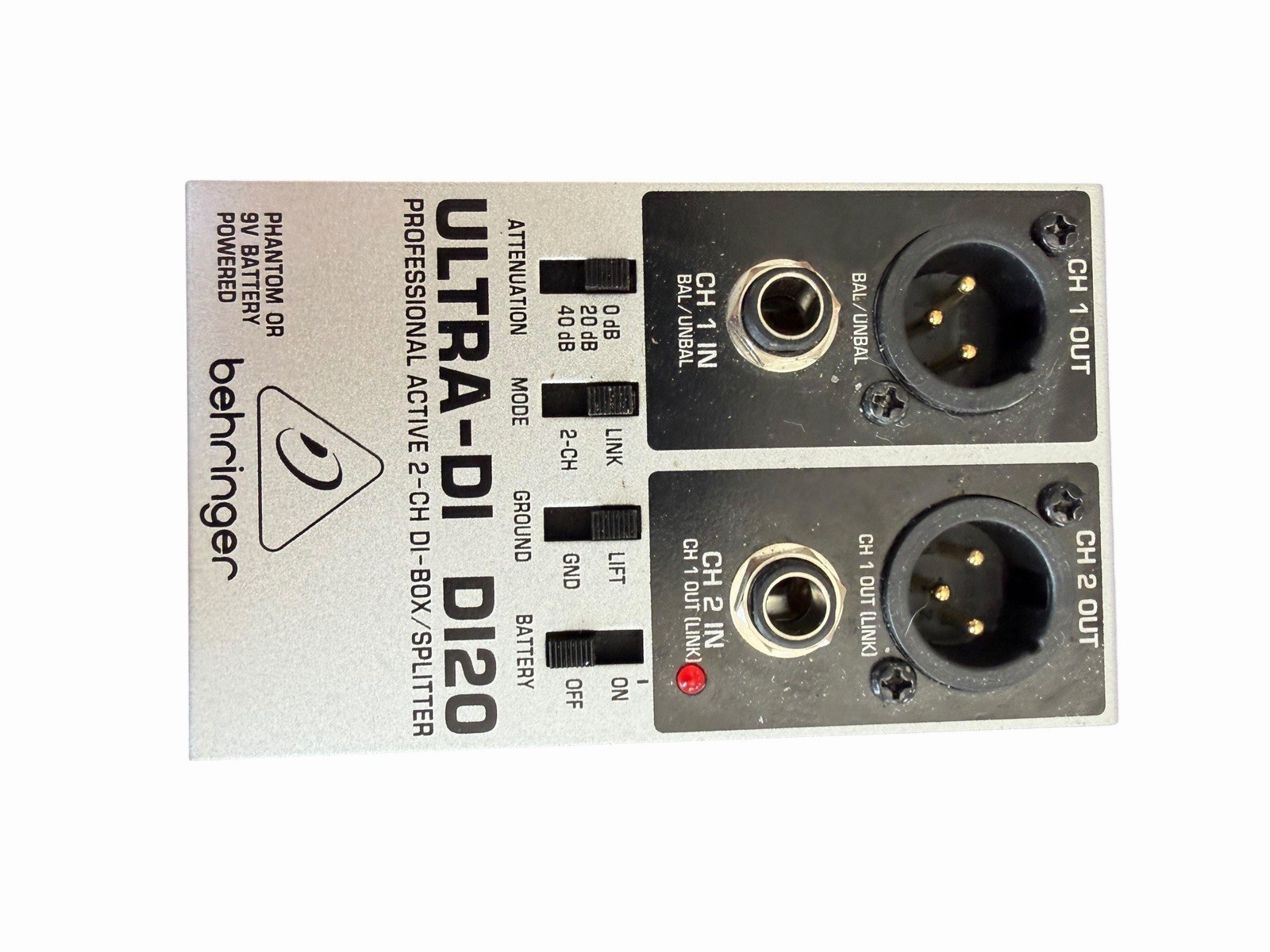BEHRINGER ULTRA-DI D120 Active 2-Channel Box/Splitter Used Working!