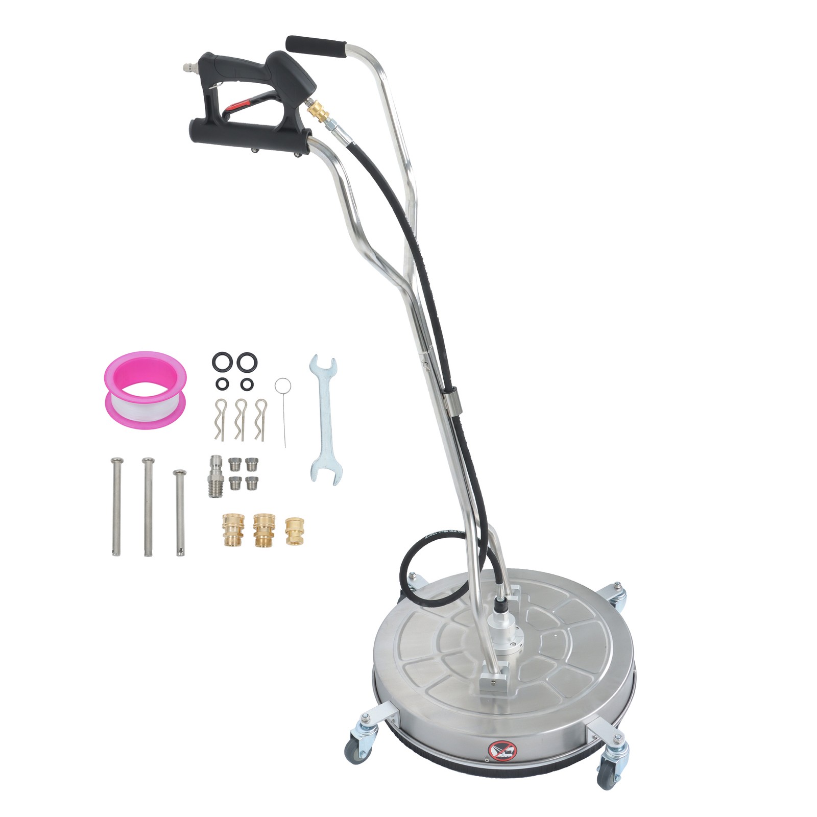 For Roomark 24"Pressure Washer Surface Cleaner w/ Handles & Wheels Quick Connect