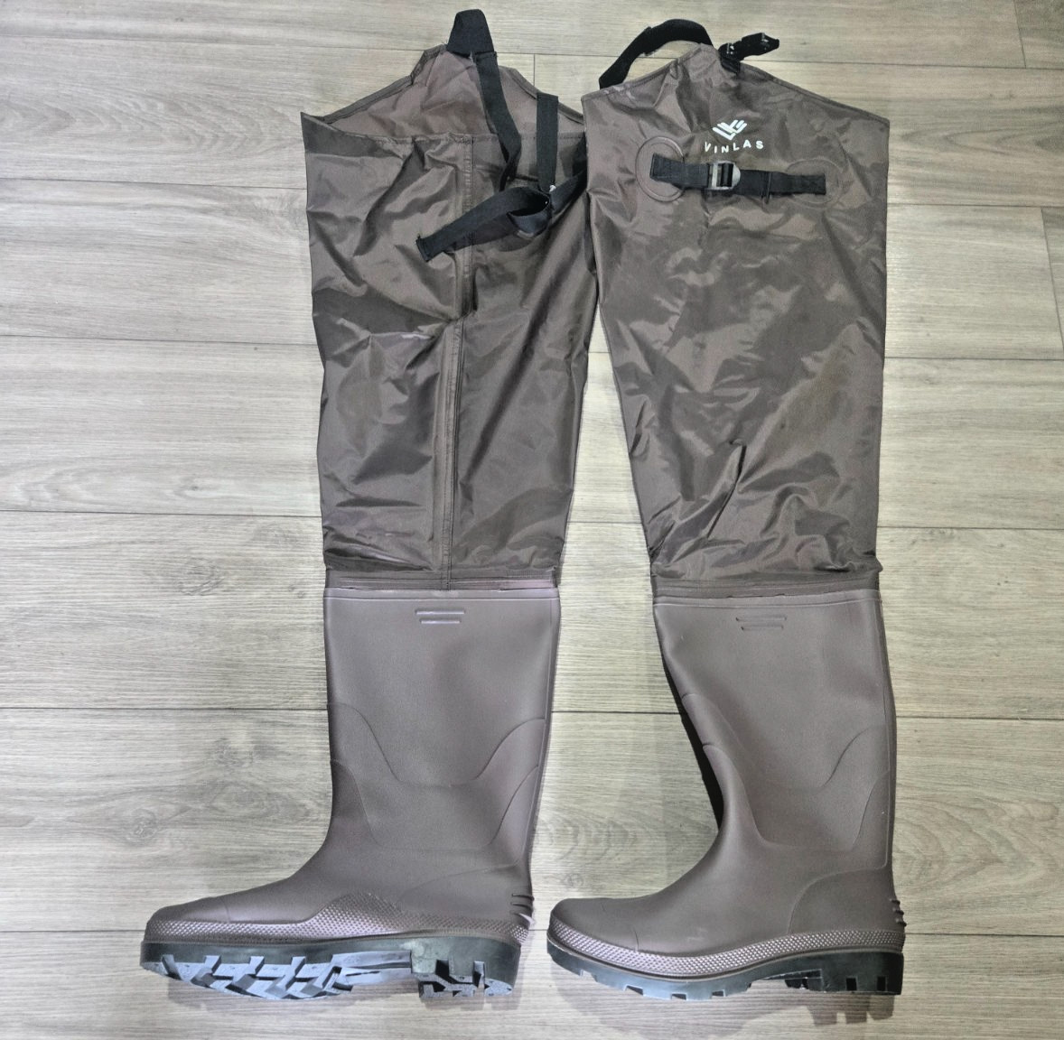 Vinlas 2-Ply PVC/Nylon Hip Wader  Boot  MEN Fishing Hunting sz 14 SOLD OUT
