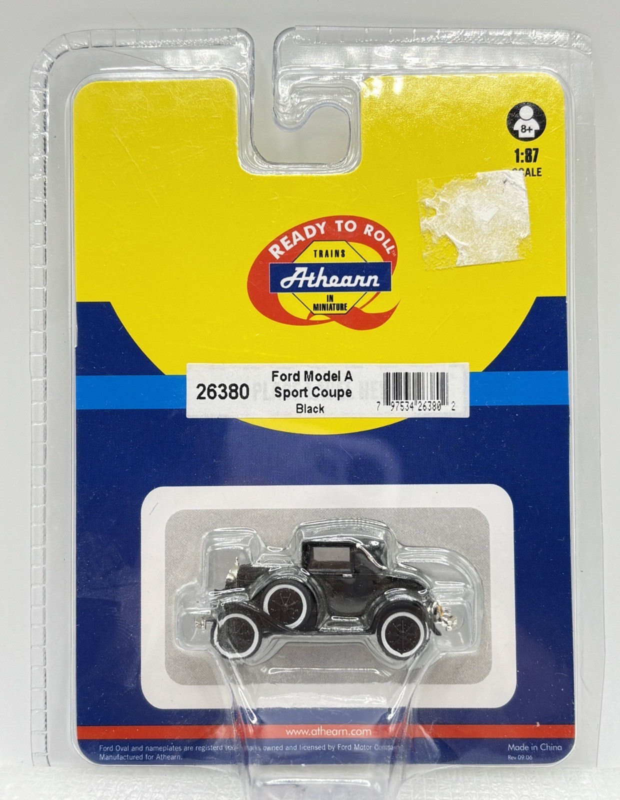 HO Athearn 26380 Ford Model A Sport Coupe Car Vehicle Black BRAND NEW