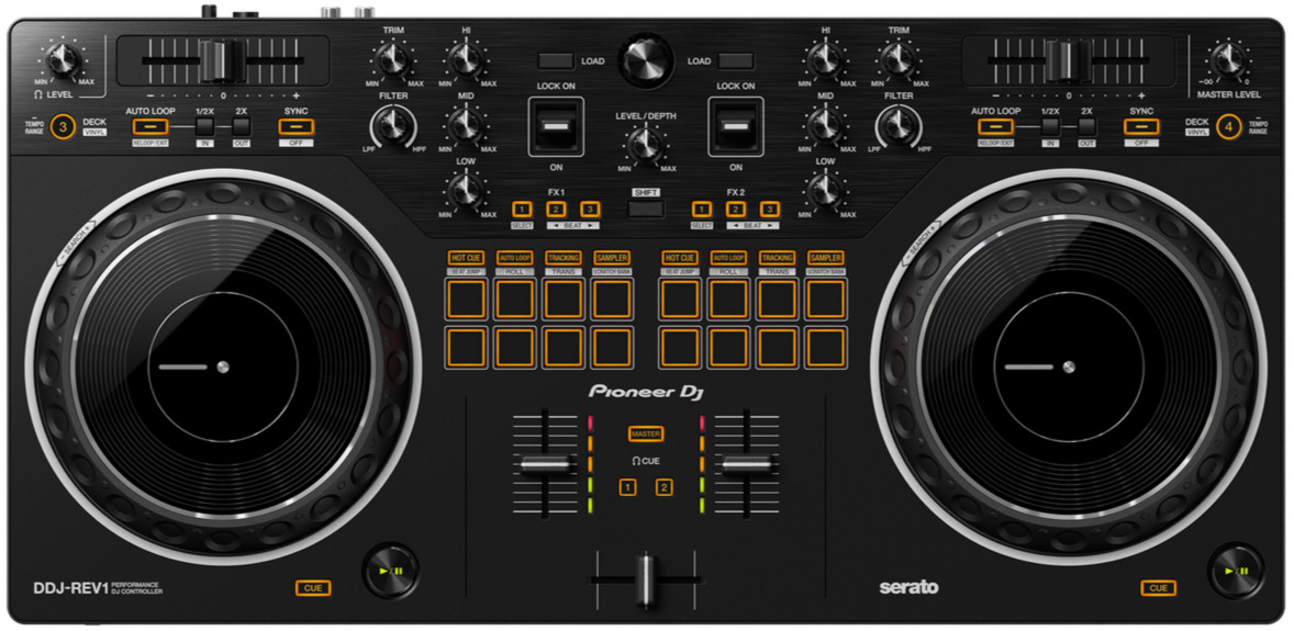 Pioneer DJ DDJ-REV1 2-Channel DJ Controller for Serato DJ Lite USB Battle