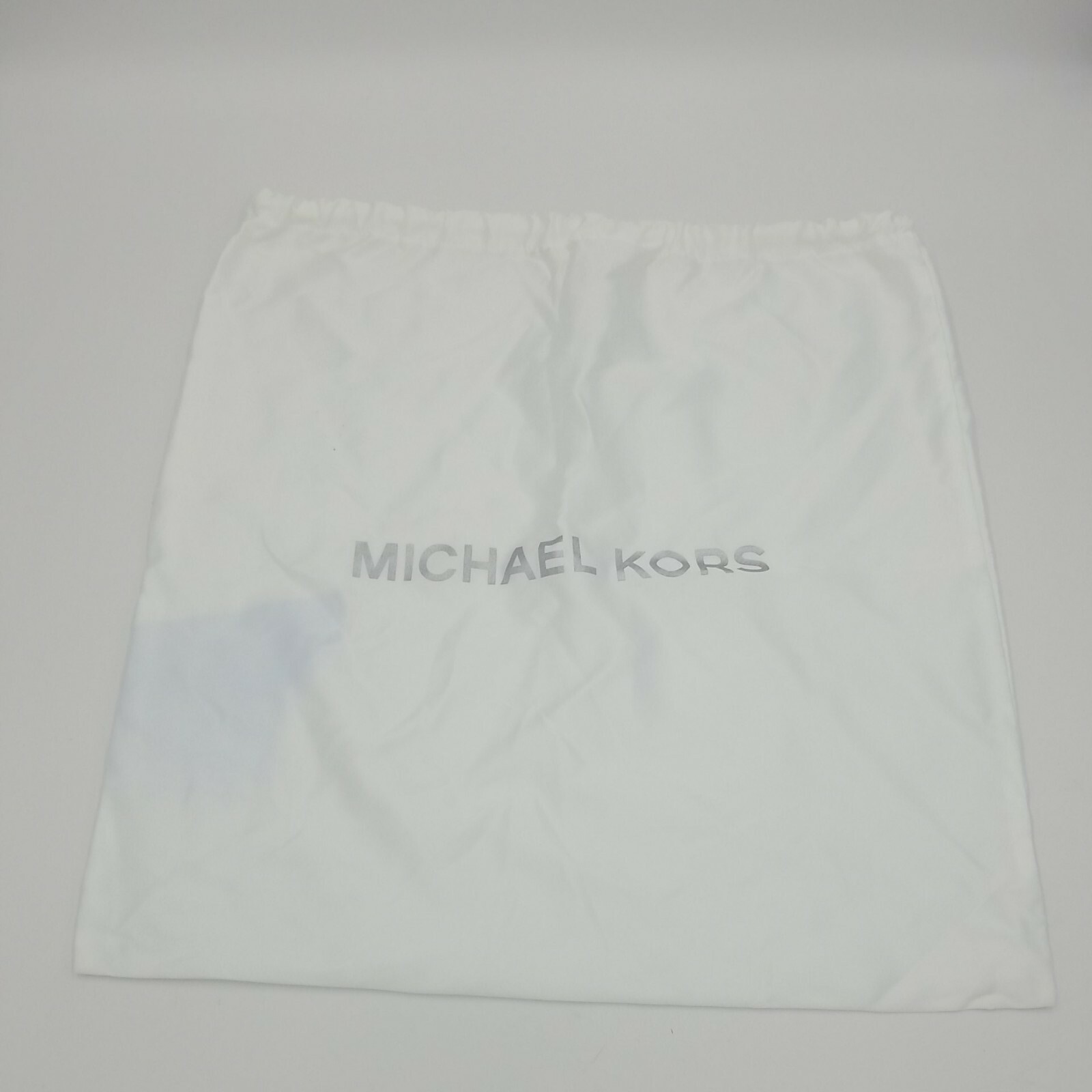Michael Kors Large Logo White Satin Drawstring Dust Bag