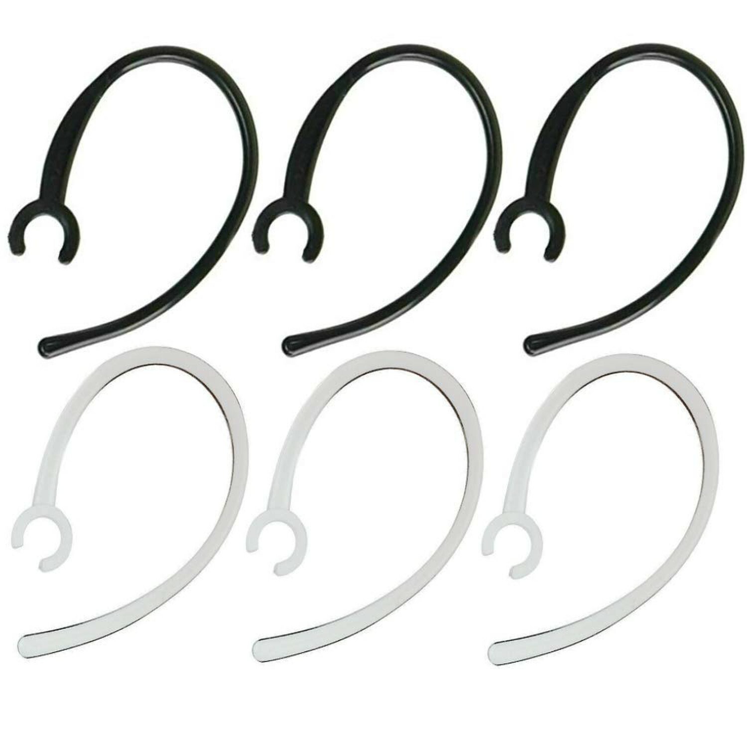 6 Pack Replacement Ear Piece Clamp Bluetooth Ear Hook Loop - Set of 3 PCS Cle...