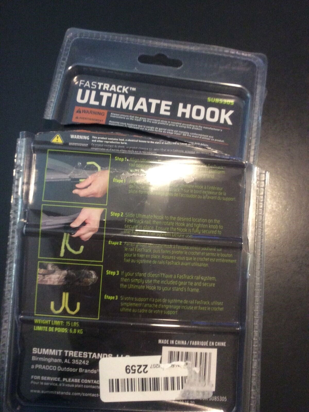 Summit SU85305 FasTrack Ultimate Hook 15lb Limit