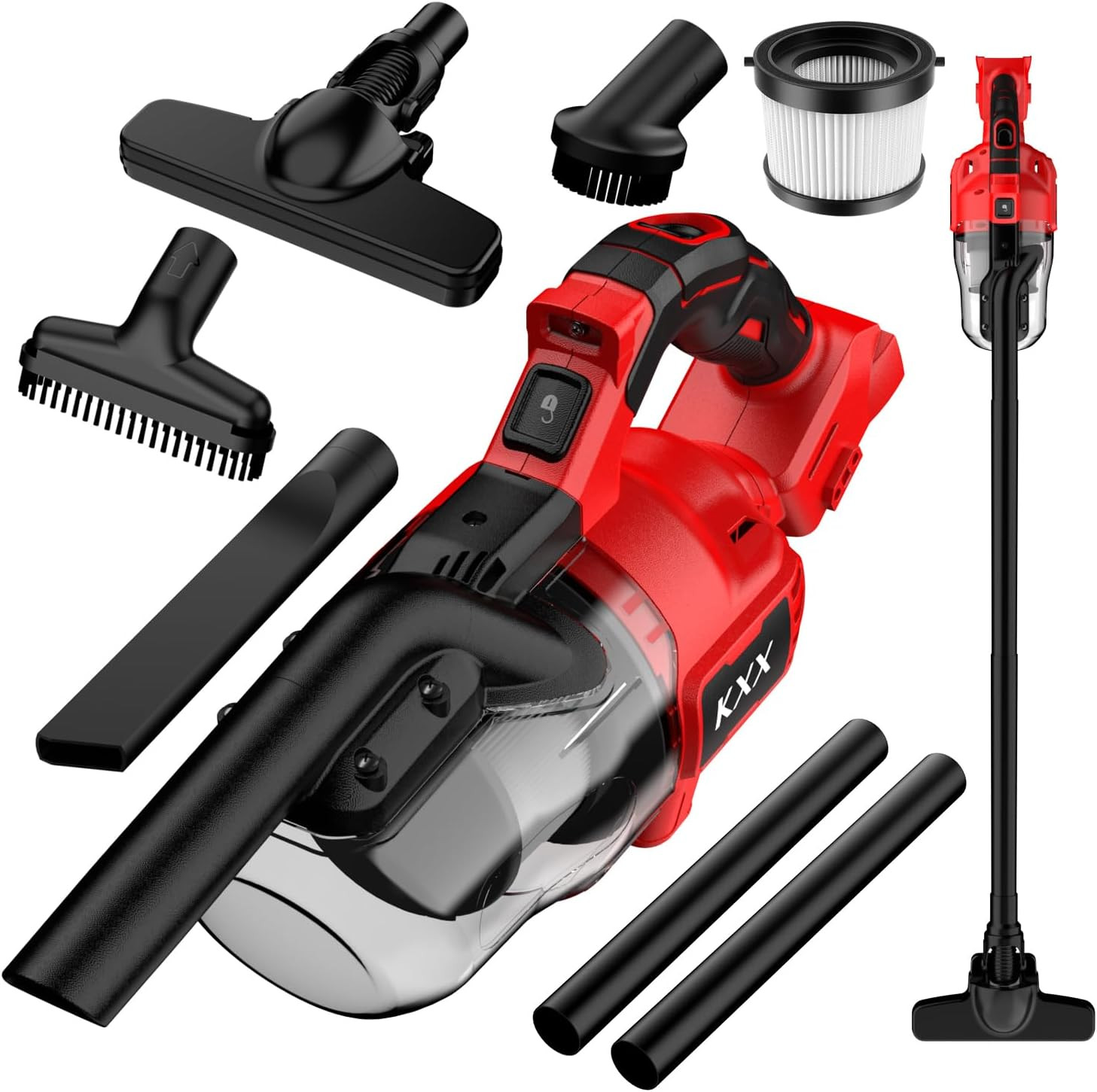 Cordless Vacuum for Milwaukee M18 Battery, 5 in 1 Handheld Electric Vacuum Clean