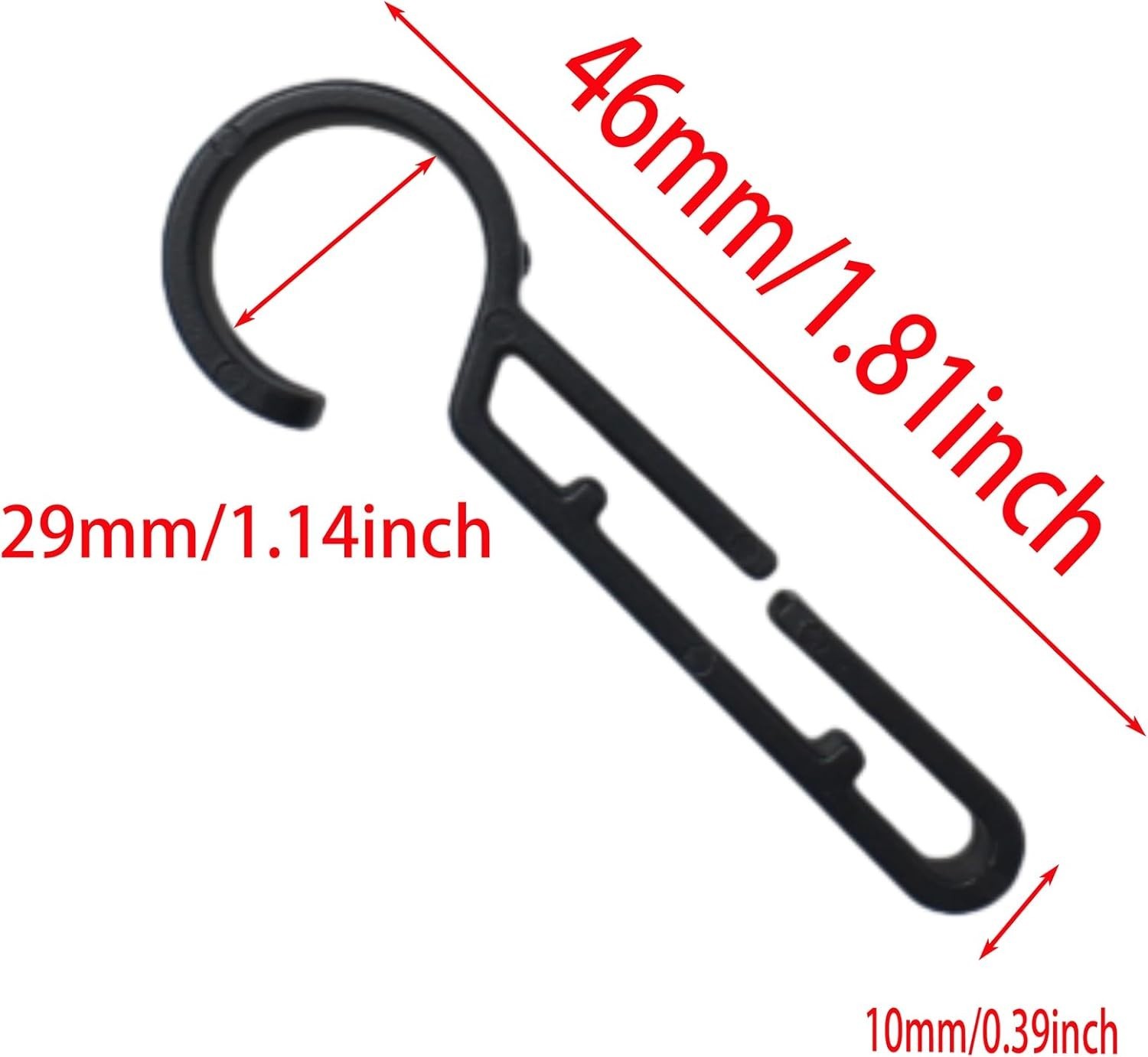 20 Black Pcs Headlamp Hook Hard Hat Light Clip Hardhat Headlamp Accessory for
