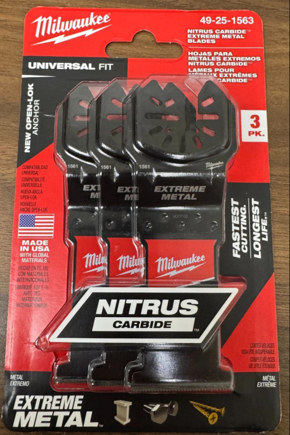 "LOT OF 2" MILWAUKEE TOOLS 49-25-1563 - 3 Pack - NEW