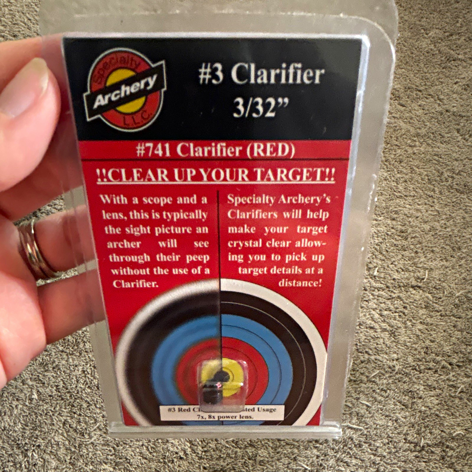 Specialty Archery #3 Clarifier 3/32" Red for Compound Bow 741
