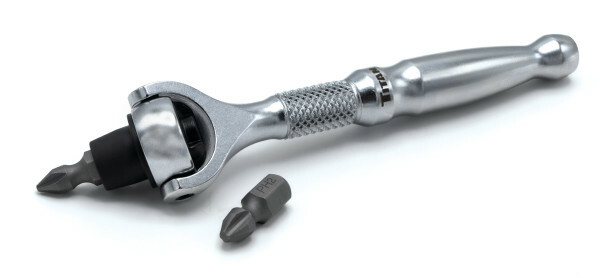 Titan 11318 1/4" Hex Dr. Swivel Head Micro Bit Driver (4" OAL)