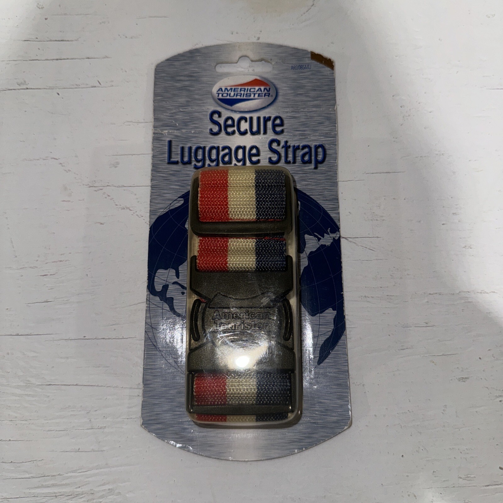 American Tourister Luggage Strap Red White Blue stripe Max 72 inches