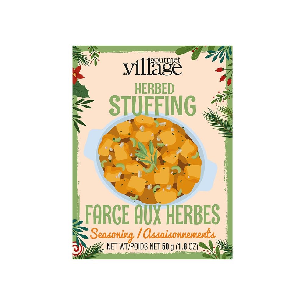 Gourmet du Village Seasonings Recipe Box Retro Gourmet du Village Herbed