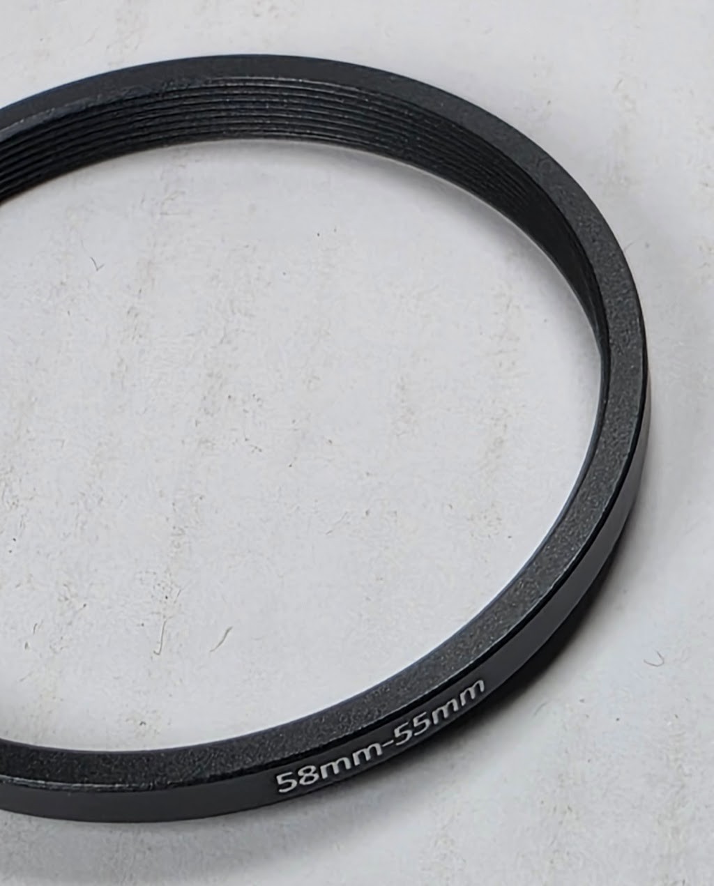 58-55mm Step-Down Ring Metal Stepping 58mm Lens to 55mm Filter 58mm-55mm 58-55