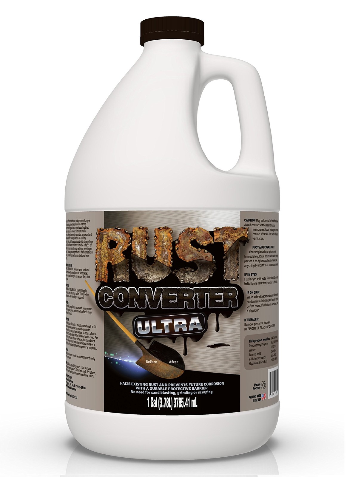 FDC Rust Converter Ultra, Highly Effective 128 Fl Oz (Pack of 1), multi-color