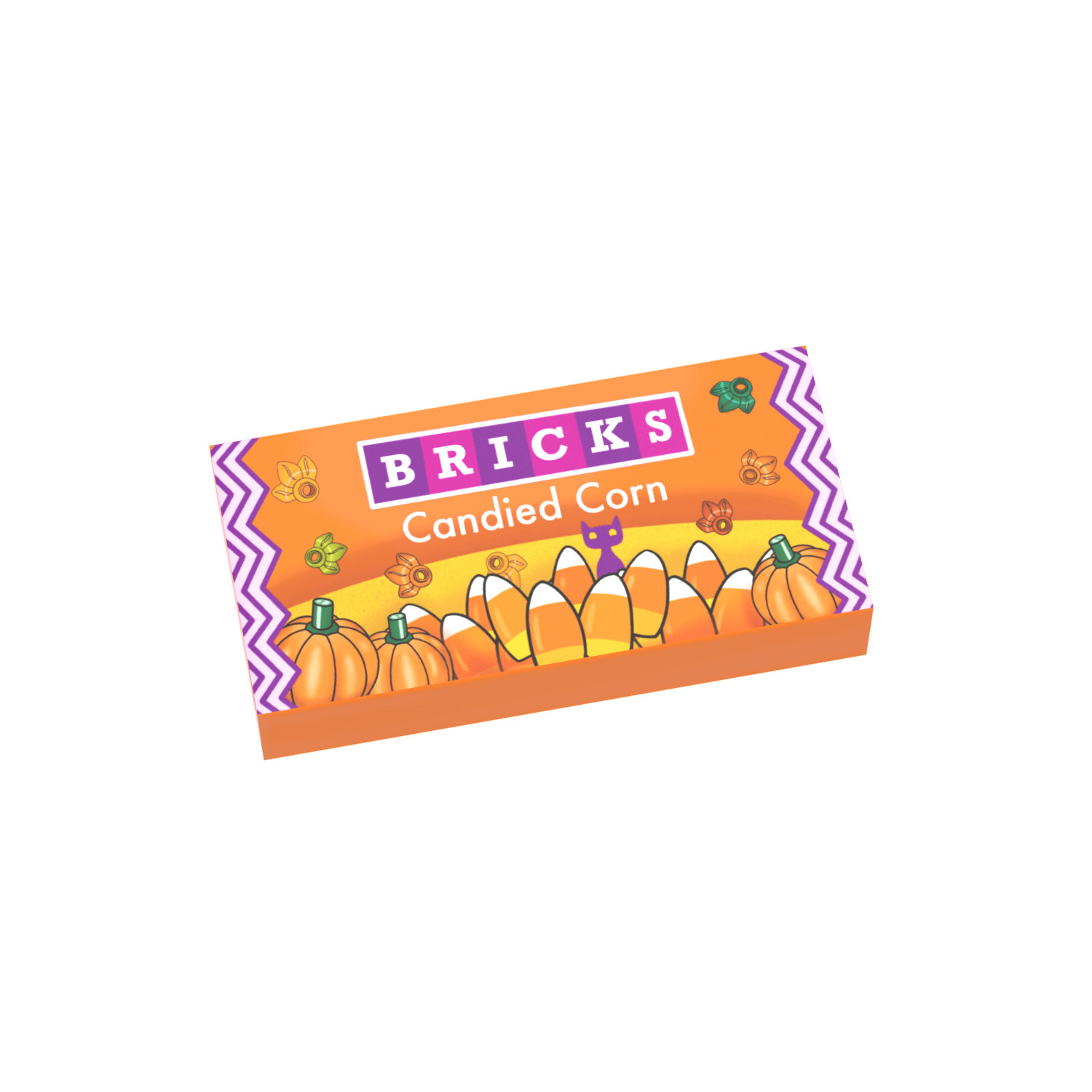 Candied Corn - Halloween Candy - Custom Printed - Minifig Candy Accessory